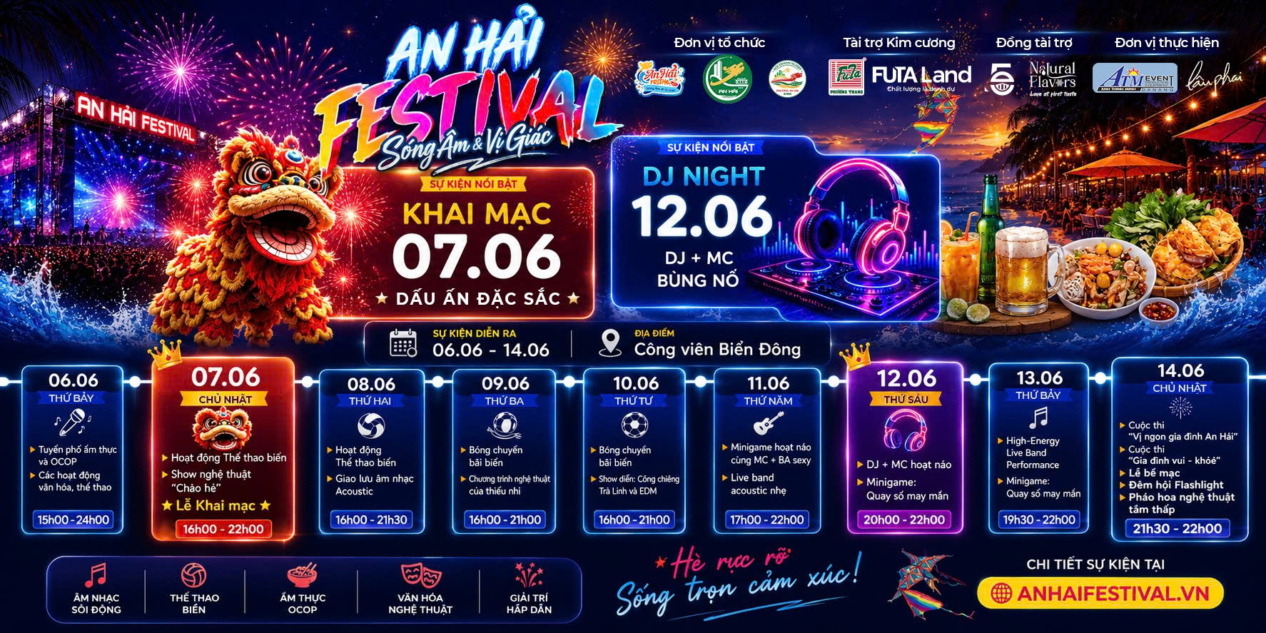 FUTAL LAND HÉ LỘ CHUỖI "SIÊU TRẢI NGHIỆM" TẠI AN HẢI FESTIVAL 2026